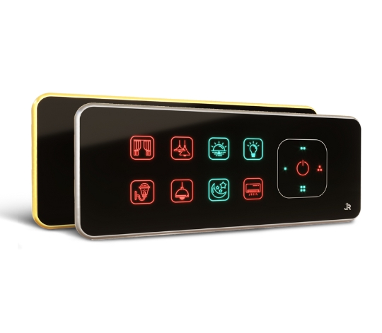 Neon 8 Switch 1 Fan Dimming Touch Switch Panel