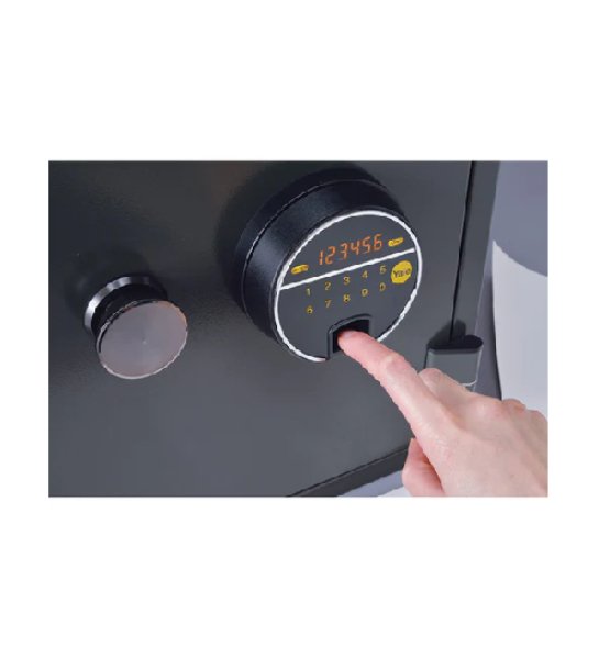 YFF/420/FG2 Biometric Safe Locker, 60 Min Fire Resistance, Black, 25 Litre view 2