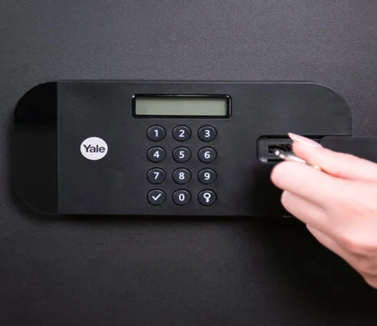 YSEB/200/EB1 High Security Compact Digital Safe Locker PIN, Black view 3