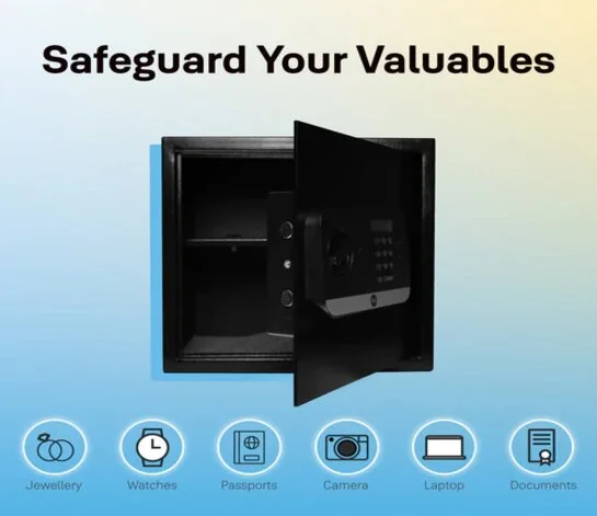Yale Stellar Biometric Safe Locker with Keypad- Extra Large for Home and Office view 3