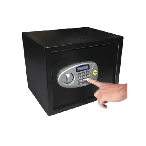 YSS/200/DB2 Small Security Safe locker with Pincode Access- Black view 3