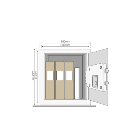YSEM/400/EG1 Maximum Security Certified Safe-Office Safe Locker, PIN, Black view 3