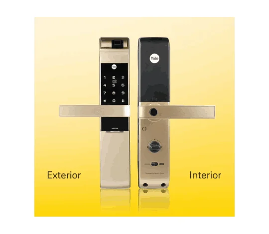 YDM 7116A Smart Lock, Champagne Gold view 2