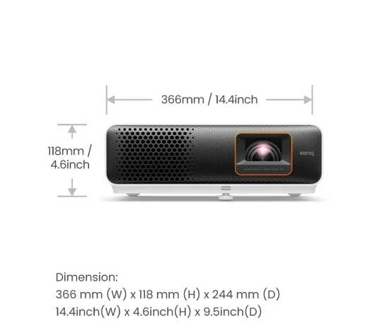 TH690ST | 1080p HDR LED Short Throw Console Gaming Projector view 2